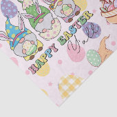 Pastel Gnomes zeggen: gelukkig Pasen, jullie allem Tissuepapier (Detail)