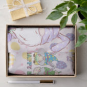 Pastel Gnomes zeggen: gelukkig Pasen, jullie allem Tissuepapier (Geschenk)