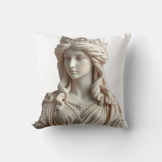 Pastel Godin Beeld Kunstwerk Kussen (Voorkant)