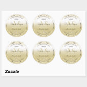Pastel Gold Cream Product Labels - Logo en Initial (Vel)