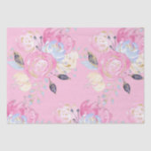 Pastel Gold Glitter Flowers Tissuepapier (Voorkant)