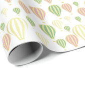 Pastel Gold Hot Air-ballon Cadeaupapier (Rol Hoek)