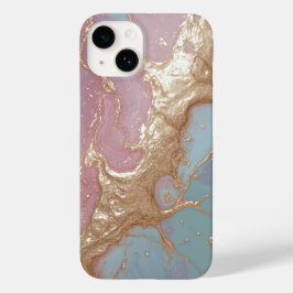 Pastel Gold Marble Case-Mate iPhone 14 Hoesje