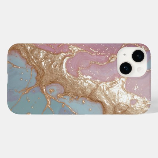 Pastel Gold Marble Case-Mate iPhone Case (Achterkant (horizontaal))