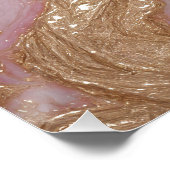 Pastel Gold Marble Perfect Poster (Hoek)
