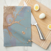 Pastel Gold Marble Theedoek (Quarter Fold)