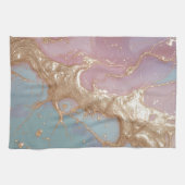 Pastel Gold Marble Theedoek (Horizontaal)
