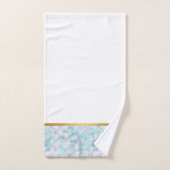 PASTEL GOLD MERMAID BATHROOM TOWEL SET BAD HANDDOEK (Handdoek)