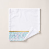 PASTEL GOLD MERMAID BATHROOM TOWEL SET BAD HANDDOEK (Wasdoekje)