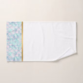 PASTEL GOLD MERMAID BATHROOM TOWEL SET BAD HANDDOEK (Handdoek)