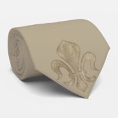 Pastel Gold-patroon van de Fleur-de-lis Stropdas (Opgerold)