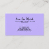 *~* Pastel Gold String Lights Clairvoyant Reader Visitekaartje (Achterkant)