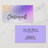 *~* Pastel Gold String Lights Clairvoyant Reader Visitekaartje (Voorkant / Achterkant)