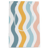 Pastel Golvende Lijnen Medium Cadeauzakje (Voorkant)