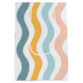 Pastel Golvende Lijnen Medium Cadeauzakje (Achterkant)