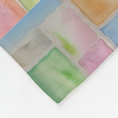 Pastel gooien grote Glas in lood effect Fleece Deken (Hoek)