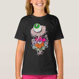 Pastel Goth Alien Oogbal Bloemen Shirt