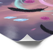 Pastel Goth Arcane Sorcerer with Crystal Staff Perfect Poster (Hoek)