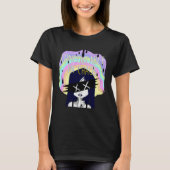 Pastel goth being comfortable in chaos t-shirt (Voorkant)