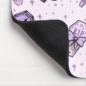 Pastel Goth Coffins Pattern Muismat (Hoek)