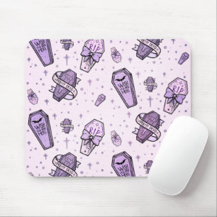 Pastel Goth Coffins Pattern Muismat