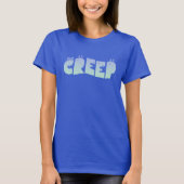 Pastel Goth Creep Monster Creepy Letters T-shirt (Voorkant)