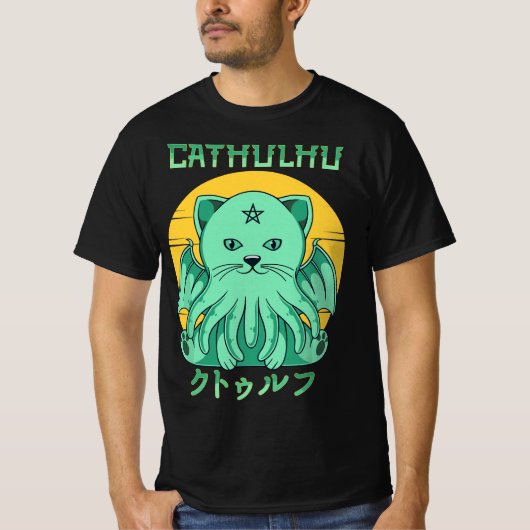 Pastel Goth Cthulhu figur kawaii Cathulhu demon  T-shirt (Voorkant)