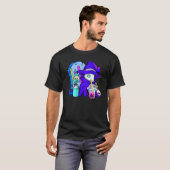 Pastel Goth Cute Creepy Plague Doctor Boba Bubble  T-shirt (Voorkant volledig)