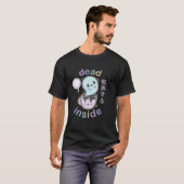 Pastel Goth Dead Inside Coffee Ghost Creepy Cute K T-shirt (Voorkant volledig)