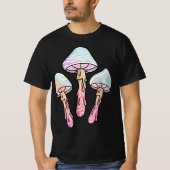 Pastel Goth Dripping Mushrooms  T-shirt (Voorkant)