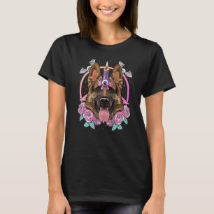 Pastel Goth Duitse Herder Pagan Hond Griezelige Me T-shirt