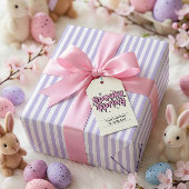 Pastel Goth Easter Lavender Striped Alternative Cadeaupapier