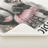 Pastel Goth Esthetiek Halloween Sherpa Deken (3/4)