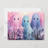 Pastel Goth Geesten Halloween Feest Kaart (Voorkant)