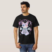 Pastel Goth Kawaii Yami Cat  T-shirt (Voorkant volledig)