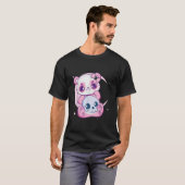 Pastel Goth Panda And Skulls Creepy Anime Ga T-shirt (Voorkant volledig)