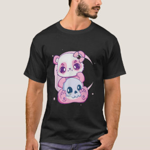 Pastel Goth Panda En Schedels Griezelen Anime Ga T-shirt