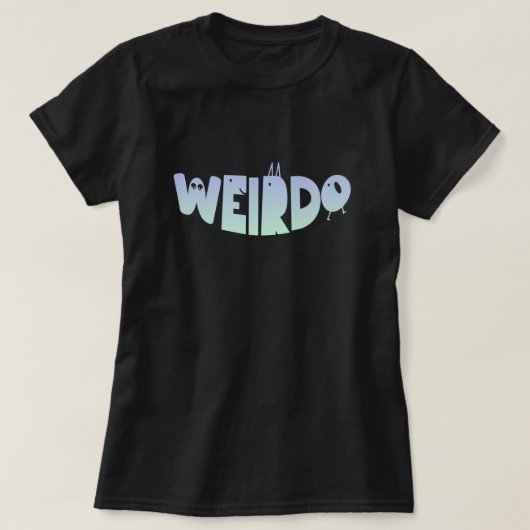 Pastel Goth Rare Monster Enge Letters T-shirt (Design voorkant)