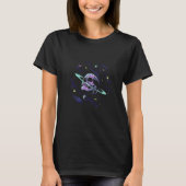 Pastel Goth Ring of Saturn Planet Skull Galaxy Sol T-shirt (Voorkant)