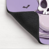 Pastel goth schedel in theekop muismat (Hoek)