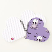 Pastel Goth Schedel in Theekop Notitieboek (Binnen)