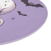 Pastel goth schedel in theekop snijplank (Hoek)