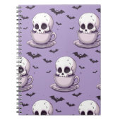 Pastel Goth Skull in Teacup Notitieboek (Voorkant)
