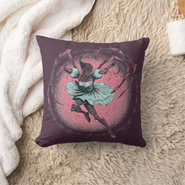 Pastel Goth Spin Ballerina Worp Kussen (Deken)