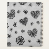 Pastel Goth Spinneweb Harten Planner (Achterkant)