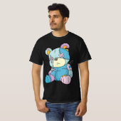 Pastel Goth Teddy Bear Nu Goth Menhera Kawaii Anim T-shirt (Voorkant volledig)