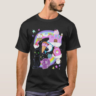 Pastel Goth Yami Kawaii Griezige Snoepwereld Menhe T-shirt