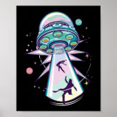 Pastel Gothic Alien Abductie esthetisch ruimteschi Poster (Voorkant)