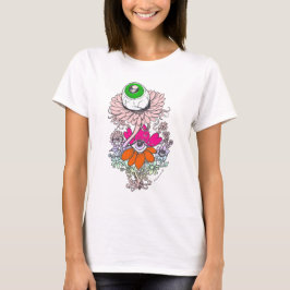Pastel Gothic Alien Eyeball Flowers Shirt