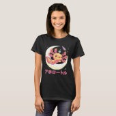 Pastel Gothic Axolotl Kawaii Japans Anime Aestheti T-shirt (Voorkant volledig)